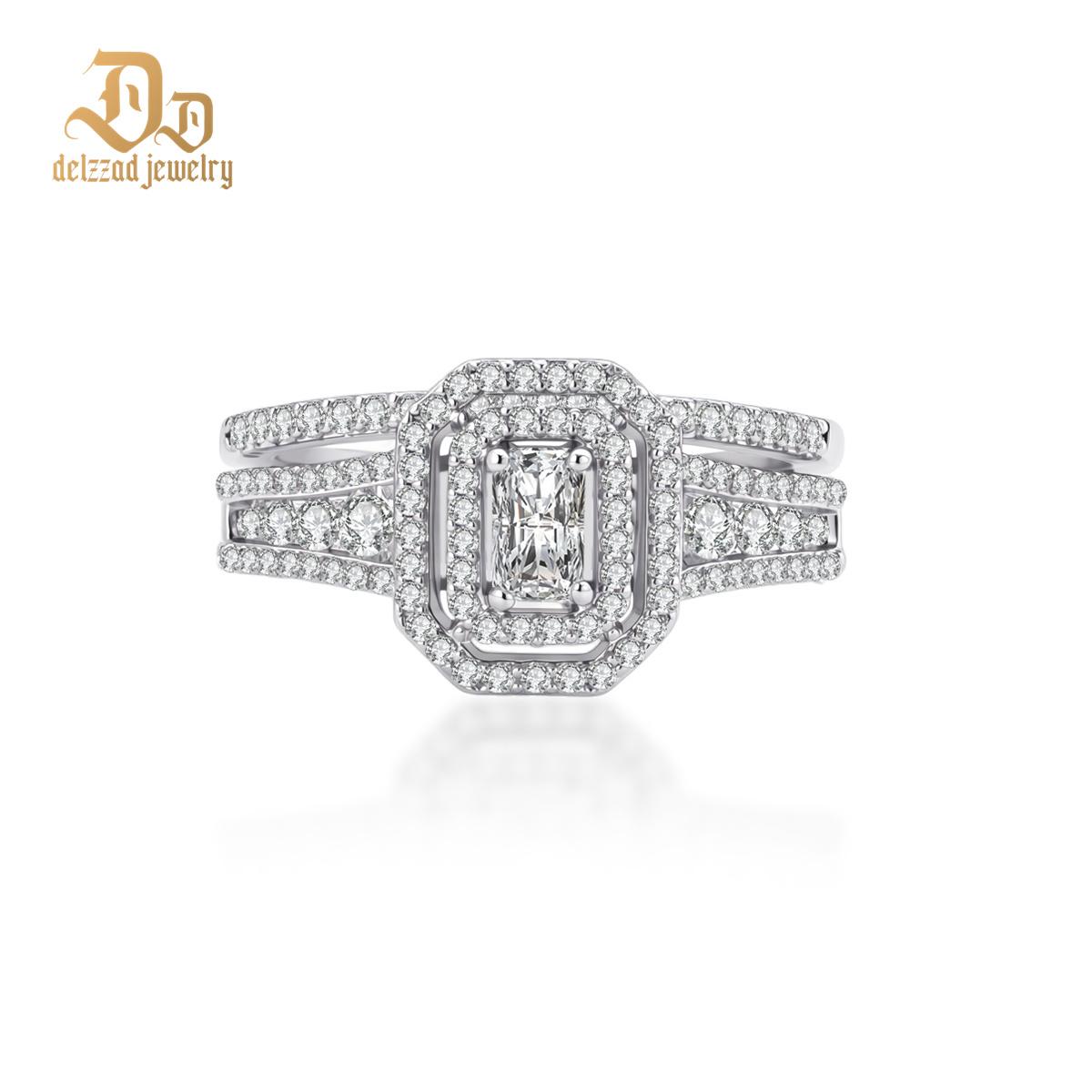 1.3ct Imperial Halo Band Theater Ring Heirloom Ring VVS Synthetic Moissanite Ring Jewelry Copper Band