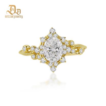 1.9ct Victorian Mirror Ring Vintage Engagement Ring Ivy & Dewdrop Band Ring VVS Synthetic Moissanite Ring Jewelry S925 Band