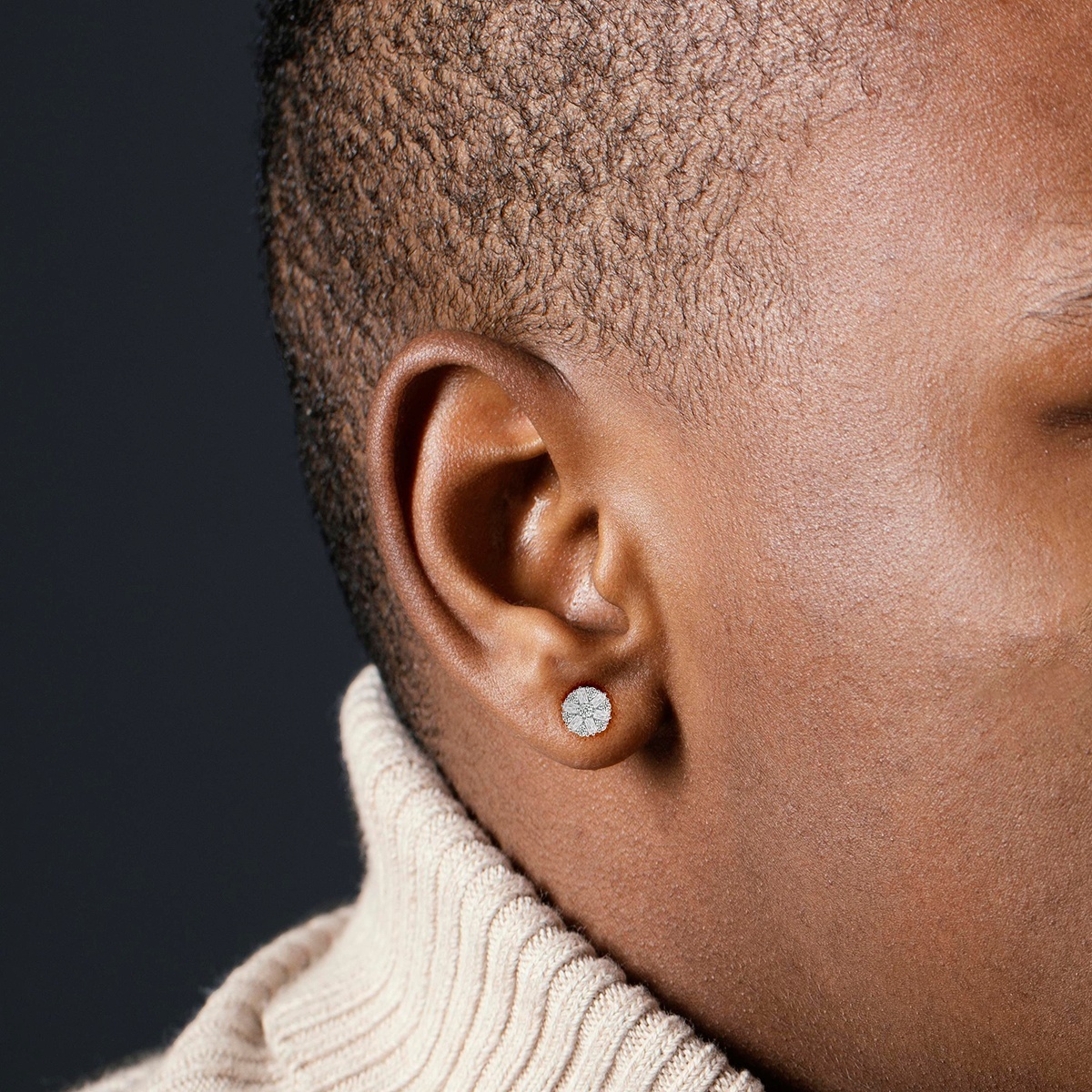 Glittering Ice Bloom Studs Daisy Stud Earrings VVS Synthetic Moissanite Earrings S925 Studs