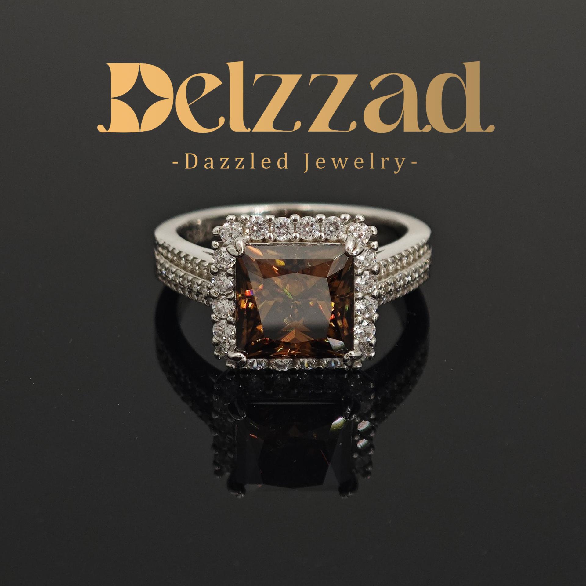 3ct S925 Princess Synthetic Moissanite Halo Ring