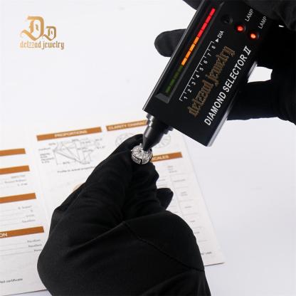 S925 VVS Synthetic Moissanite Royal Halo Iced Out Earrings Stud Unisex Earrings