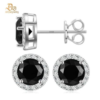 S925 HALO SYNTHETIC MOISSANITE STUD EARRING FOR MEN WOMEN GIFT