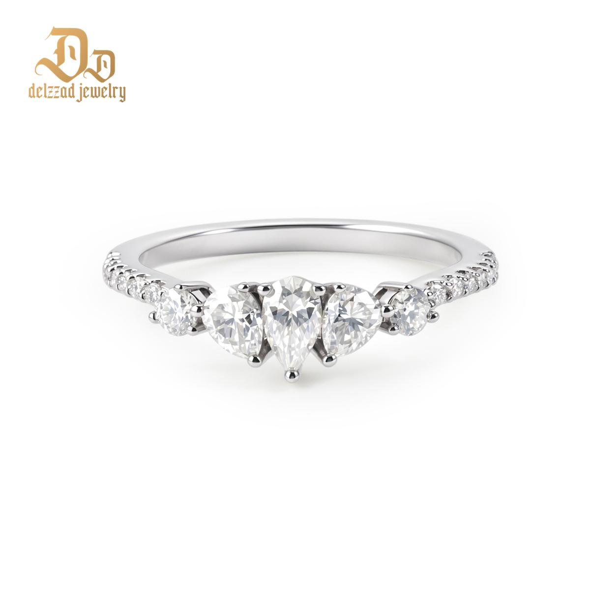 1.1ct Waltz of the Swans RingSynthetic Moissanite Ring Jewelry Copper Band