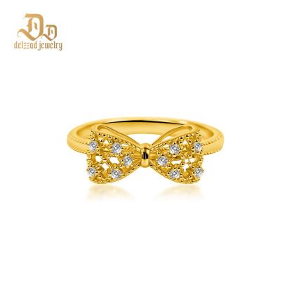 Eternal Bow Ring Bow-knot Ring Dreamy Knot Ring Synthetic Moissanite Ring Jewelry S925 Band
