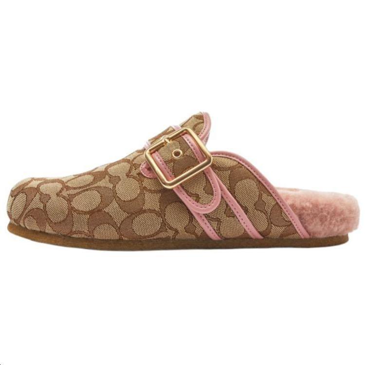 Coach Ashton Wrap toe Slippers Women's Brown