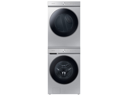 Bespoke 7.6 cu. ft. Ultra Capacity Gas Dryer with AI Optimal Dry and Super Speed Dry in Silver Steel