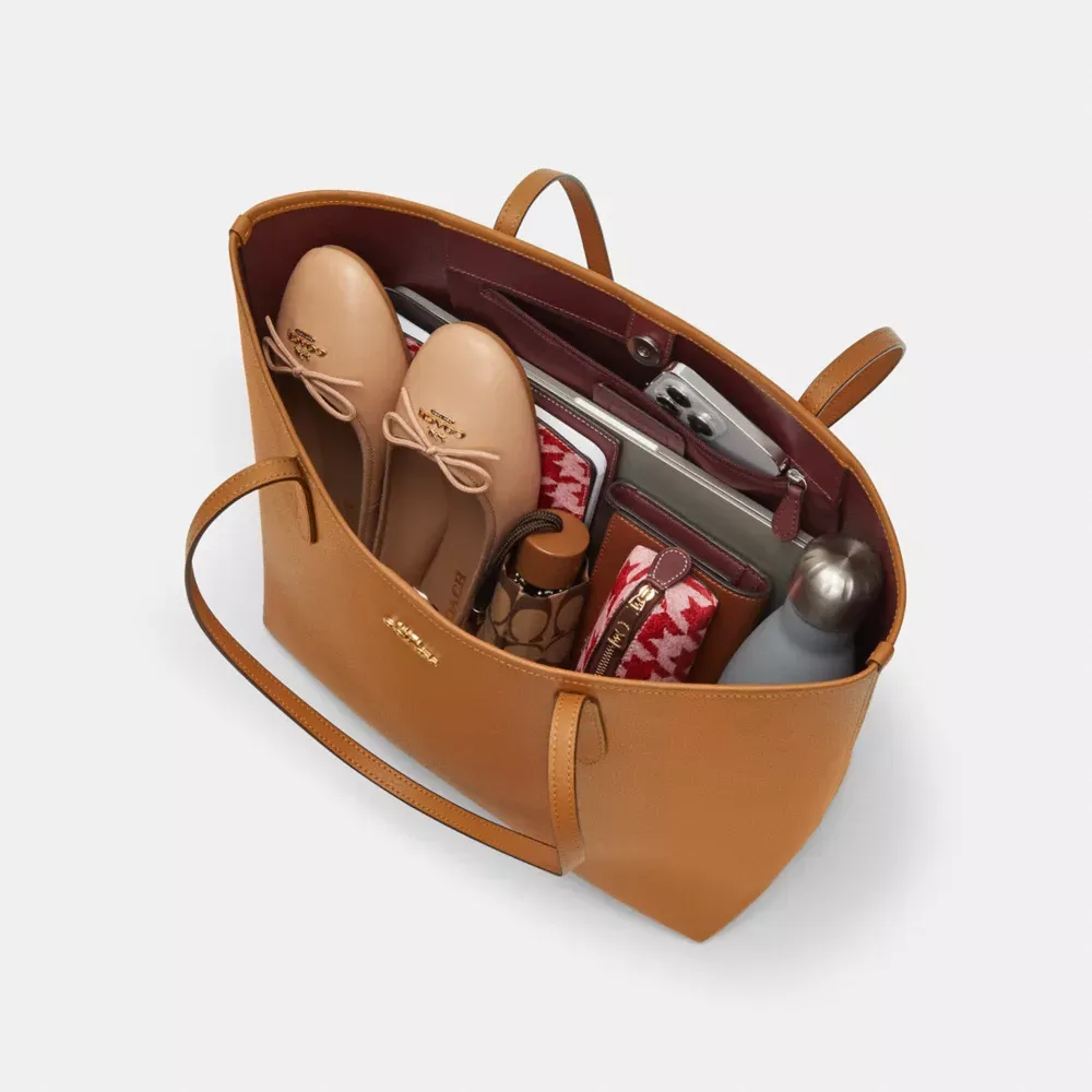 City Tote In Signature Canvas With Halloween Graphic