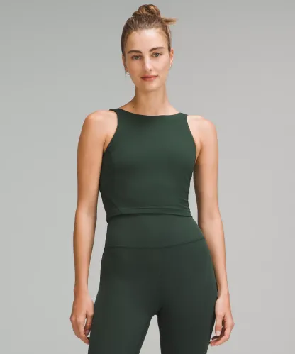 lulu Align High-Neck Tank Top Light Support