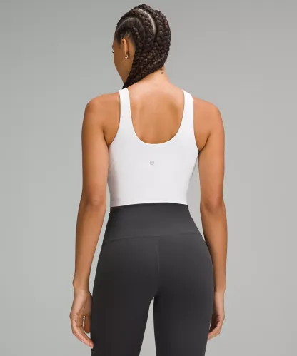 lulu Align High-Neck Tank Top Light Support