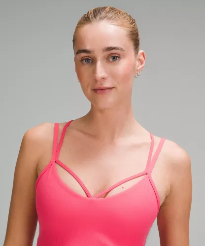 lulu Align Strappy Ribbed Tank Top Light Support, A/B Cup