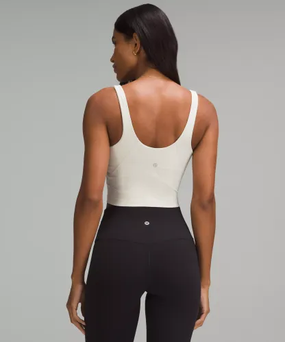 lulu Align Ribbed Henley Tank Top Light Support, A/B Cup