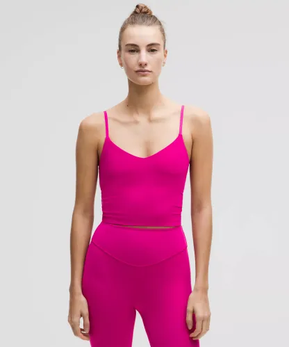 lulu Align Cropped Cami Tank Top Light Support, A/B Cup