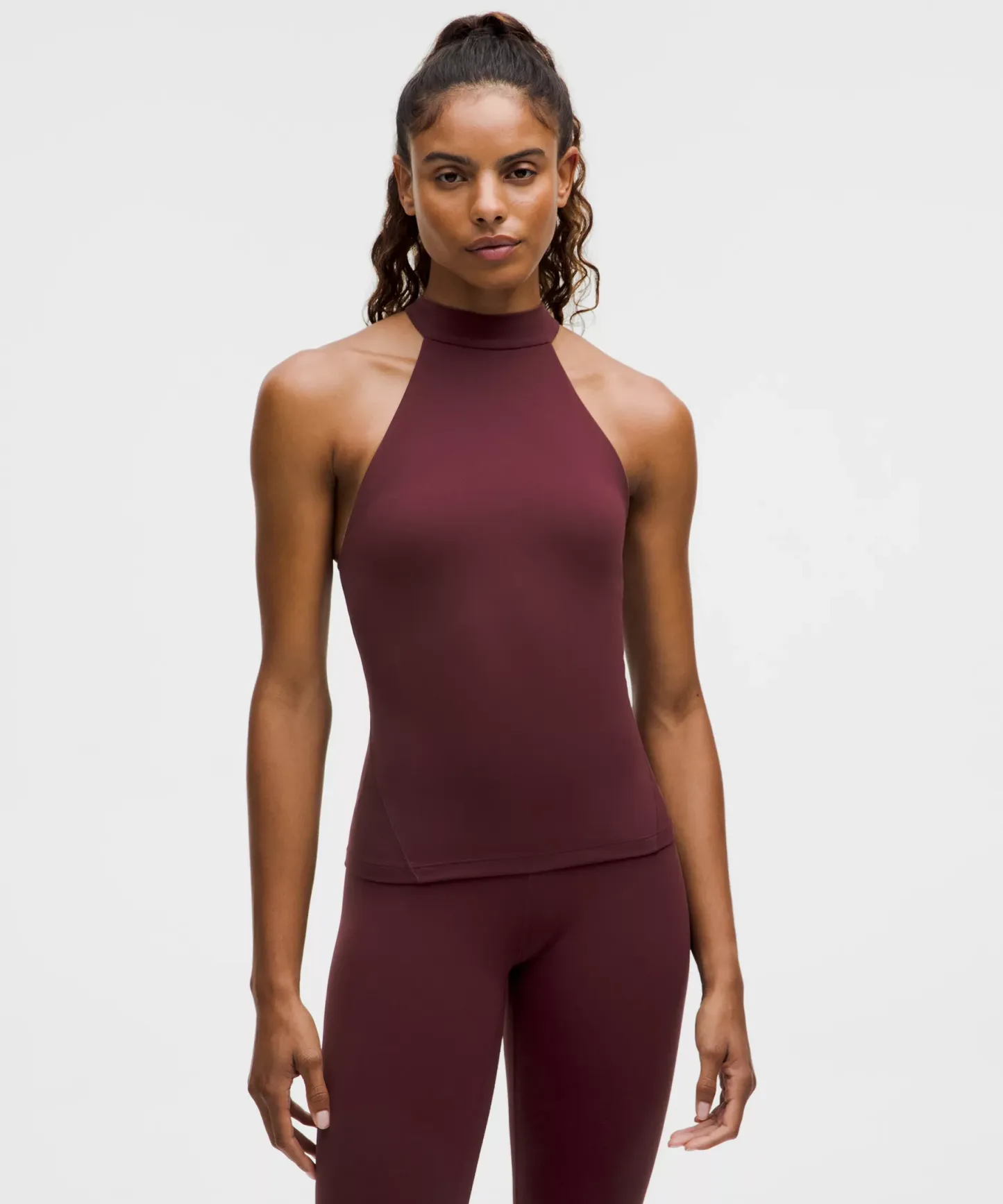 lulu Align High-Neck Halter Tank Top A/B Cup