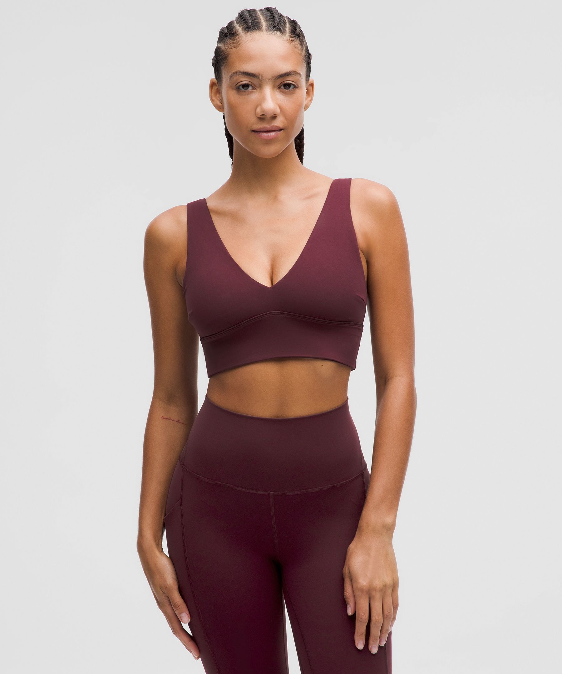 lulu Align V-Neck Bra Light Support, C/D Cup