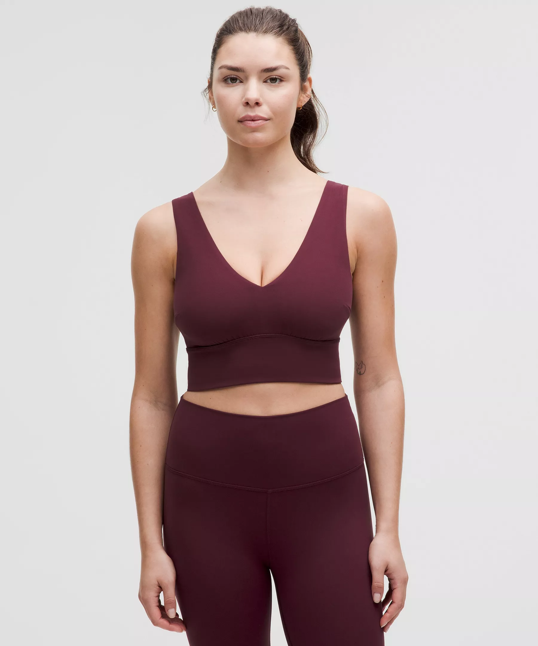lulu Align V-Neck Bra Light Support, DDD/G Cup