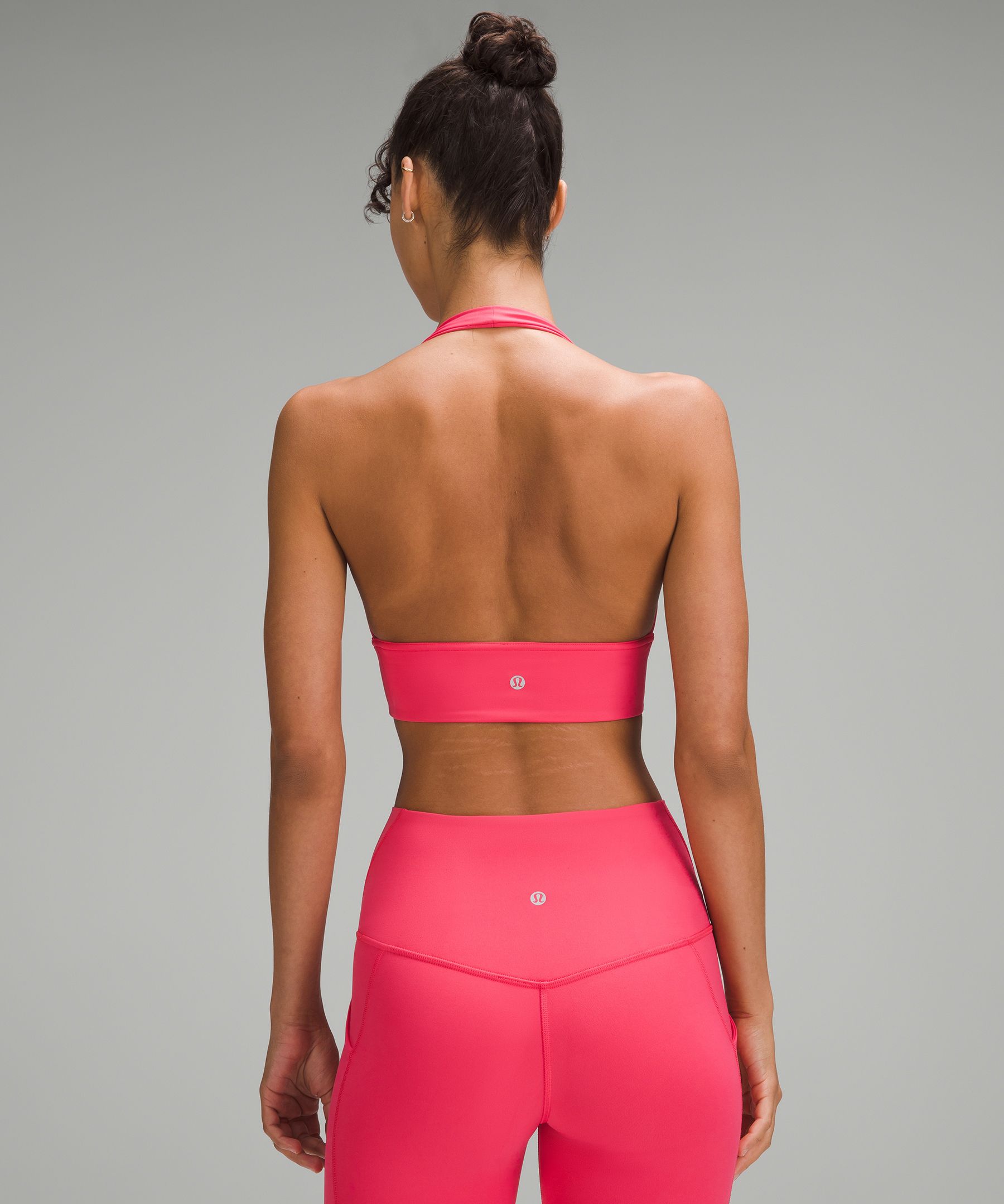 lulu Align Halter Bra Light Support, C/D Cup