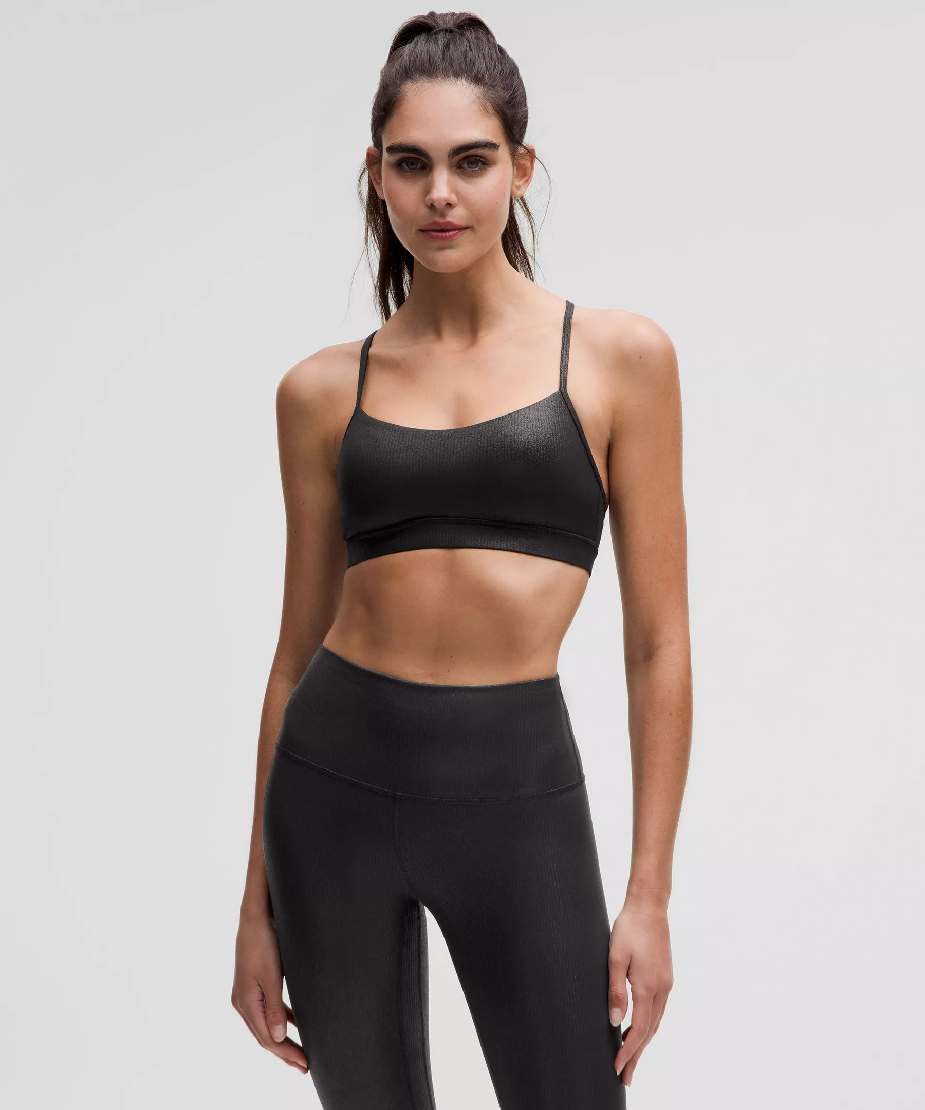 Flow Y Bra Nulu Light Support, ACC Cups Ribbed Shine