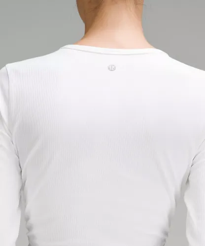 All It Takes Ribbed Lulu Long-Sleeve Shirt