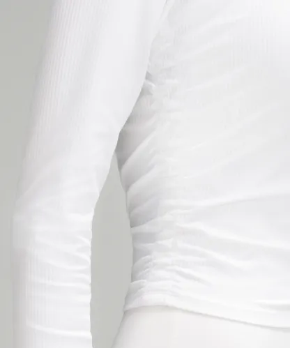 All It Takes Ribbed Lulu Long-Sleeve Shirt