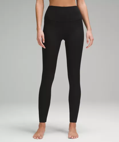 lulu Align High-Rise Ribbed Pant 28"