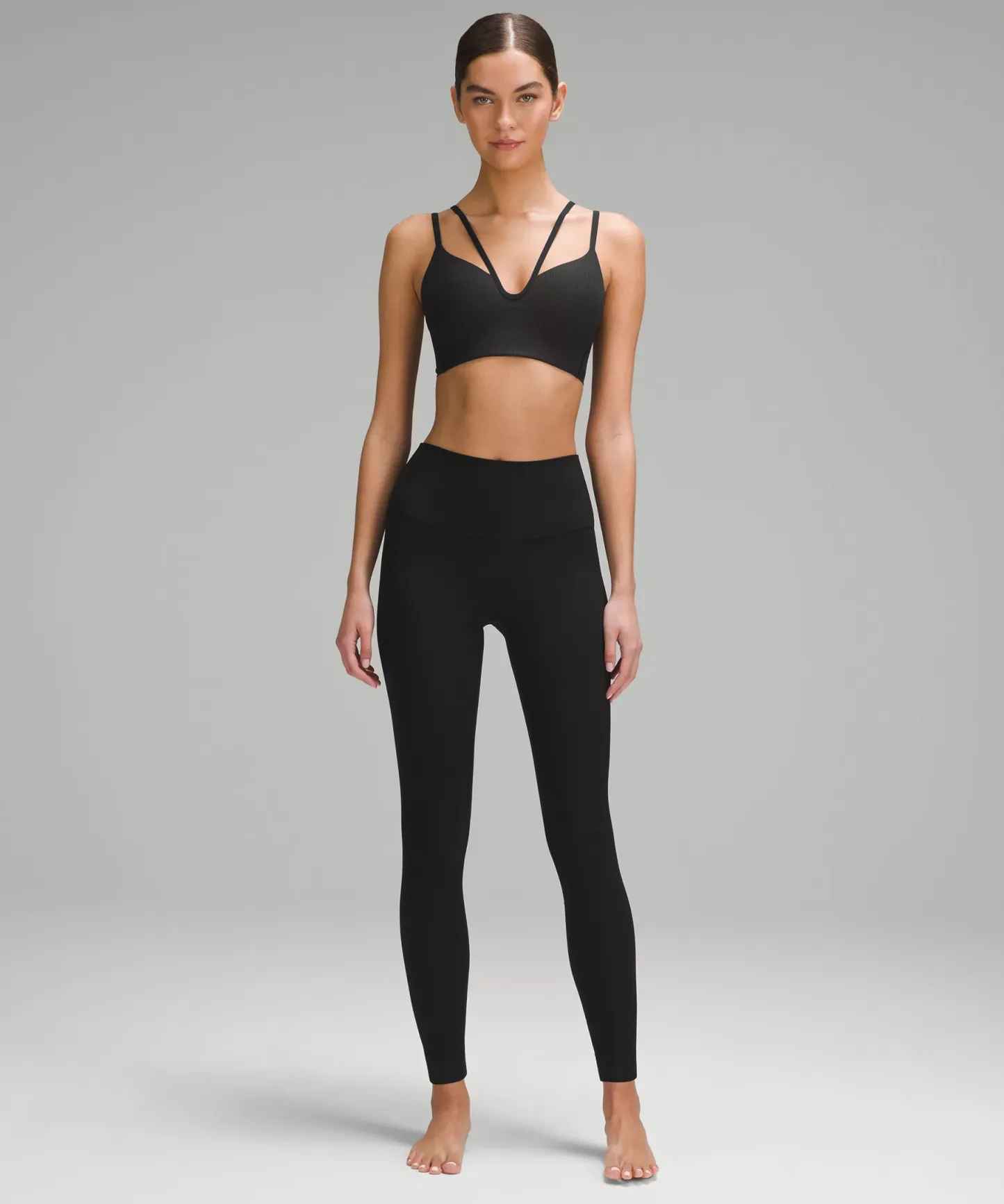 lulu Align High-Rise Ribbed Pant 28"