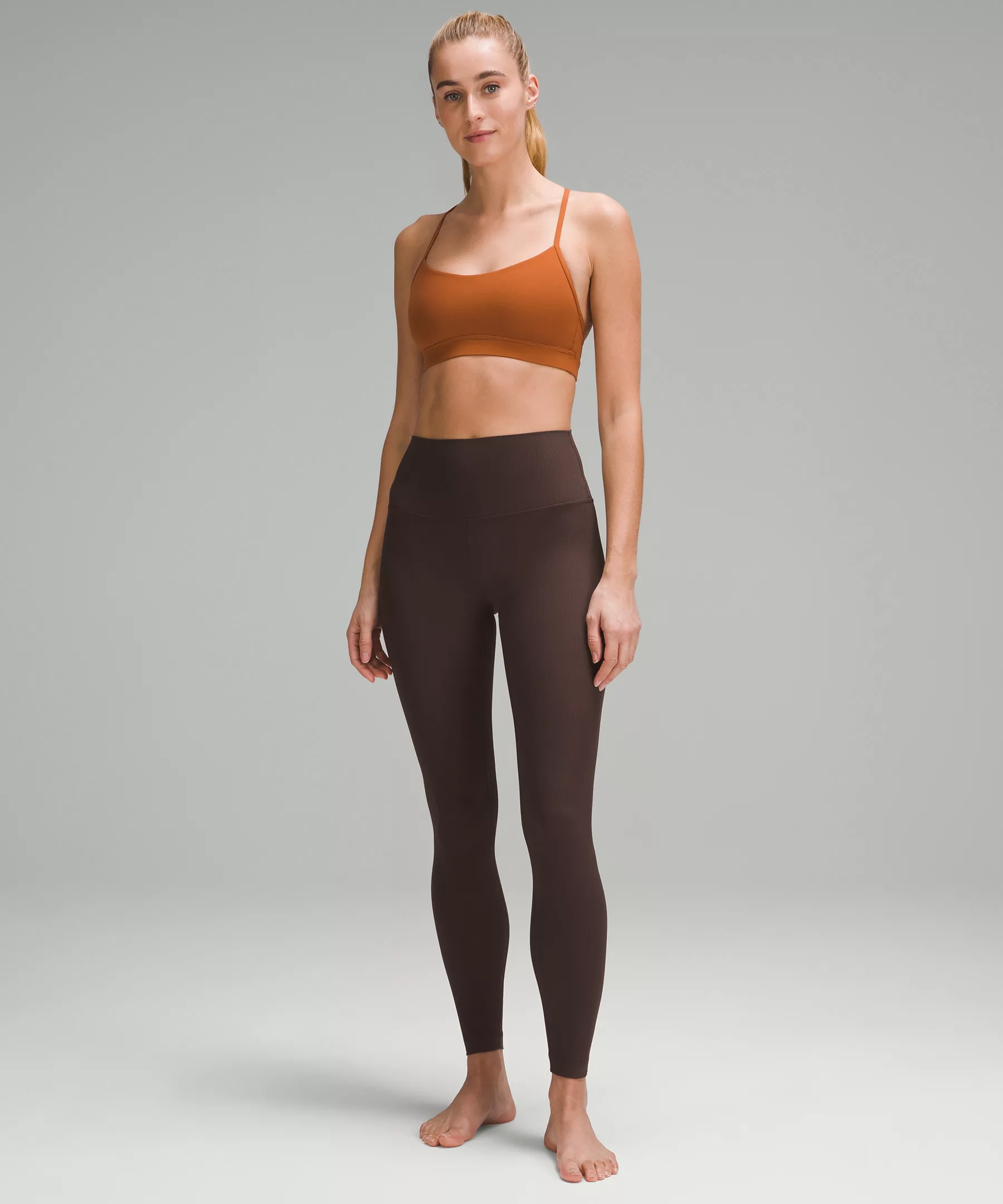 lulu Align High-Rise Ribbed Pant 28"
