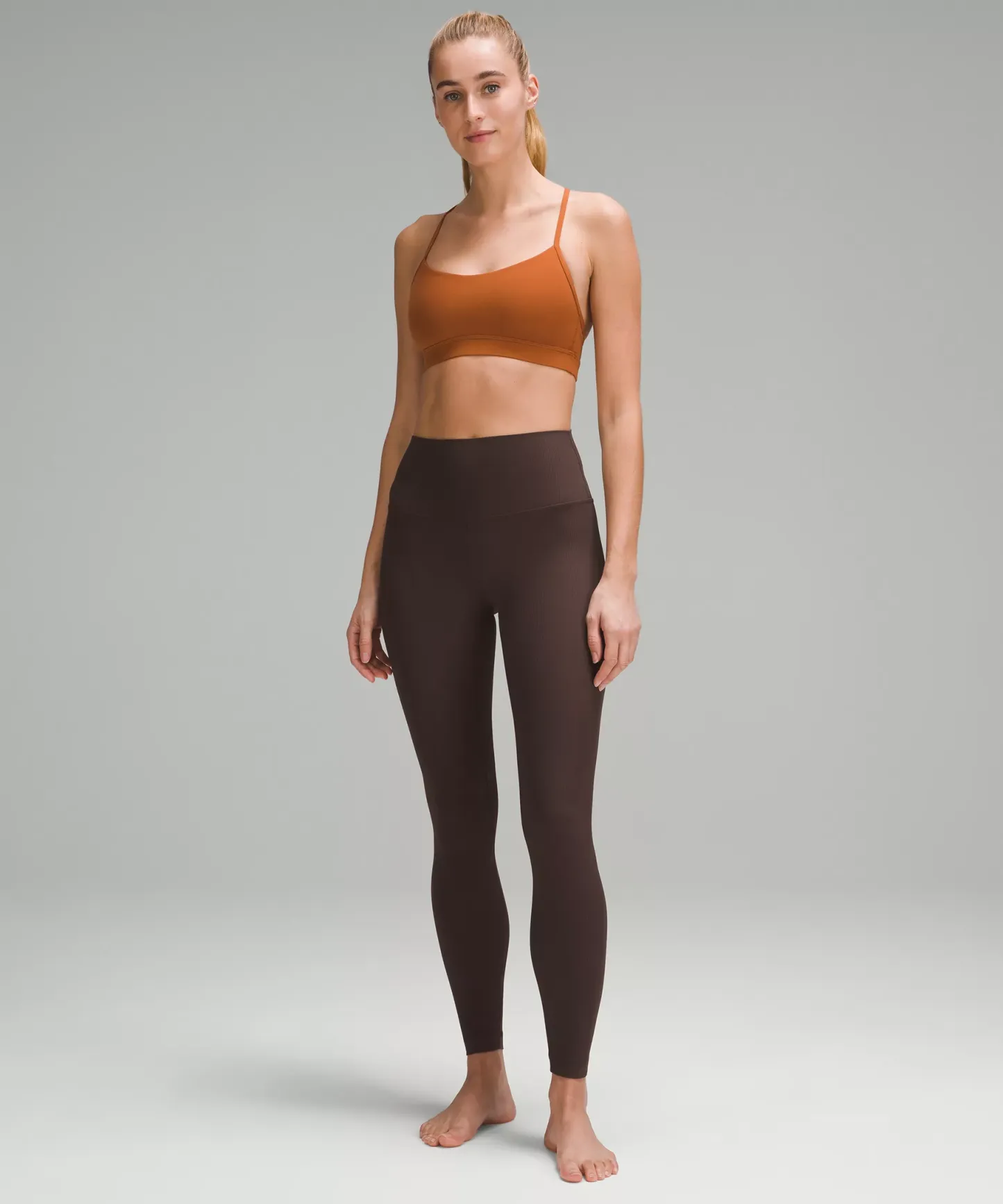lulu Align High-Rise Ribbed Pant 28"