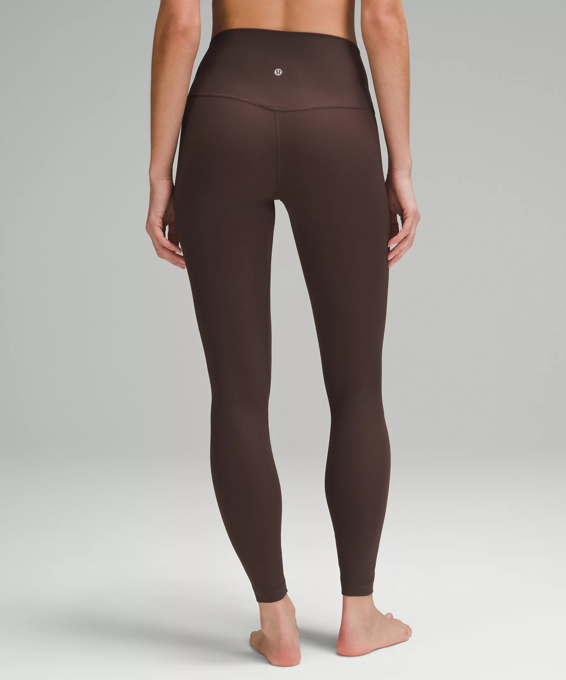 lulu Align High-Rise Ribbed Pant 28"