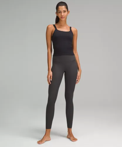 lulu Align High-Rise Ribbed Pant 28"