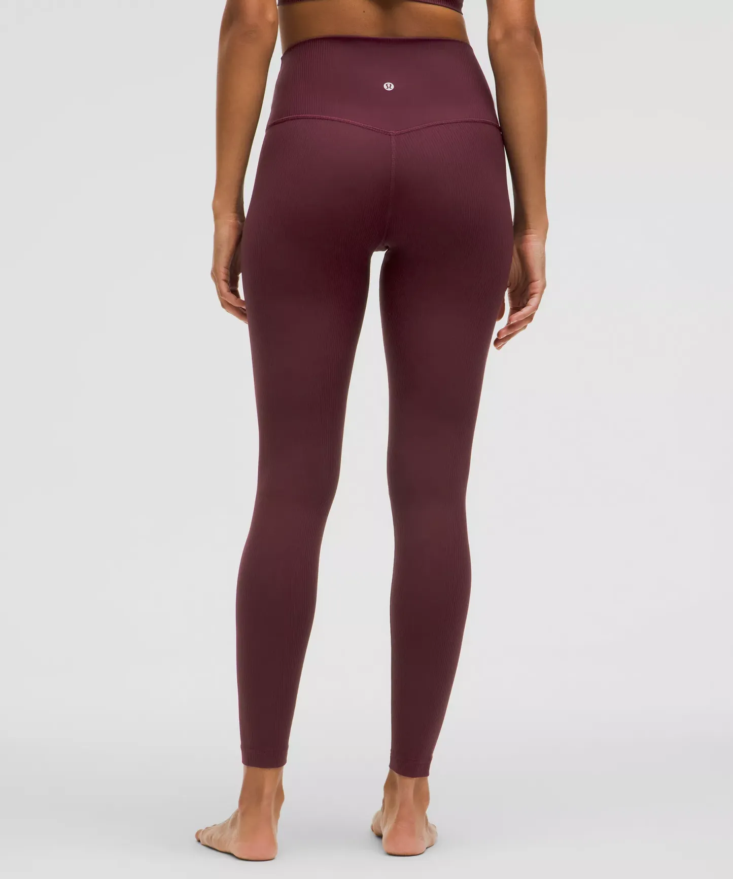 lulu Align High-Rise Ribbed Pant 28"