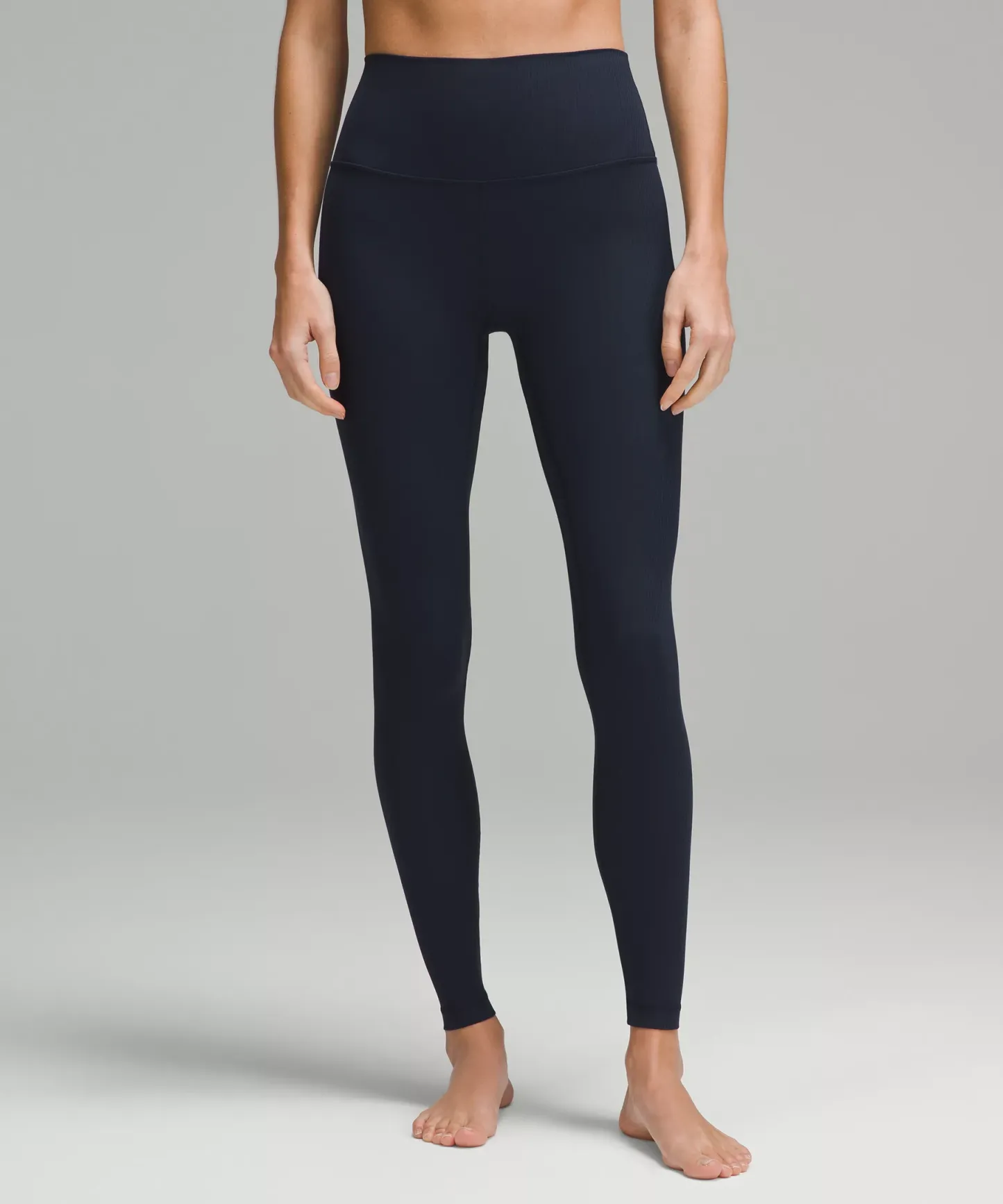lulu Align High-Rise Ribbed Pant 28"
