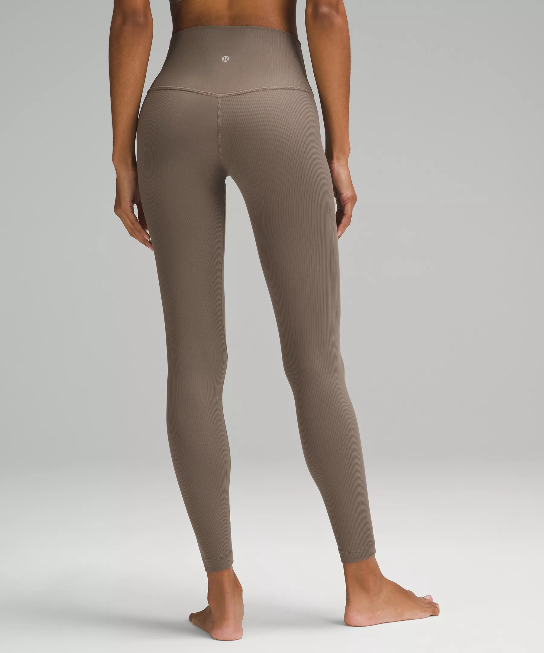 lulu Align High-Rise Ribbed Pant 28"