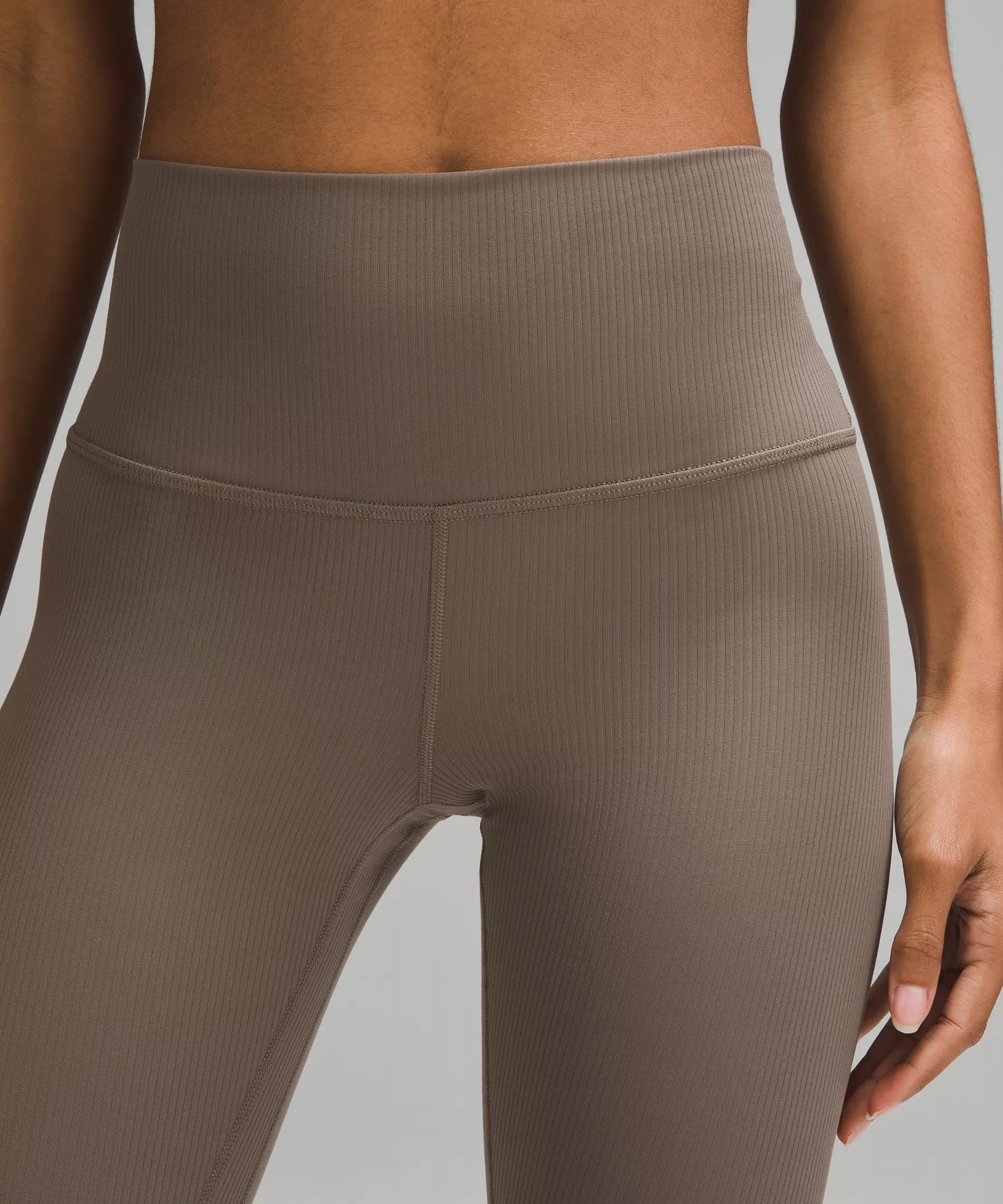 lulu Align High-Rise Ribbed Pant 28"