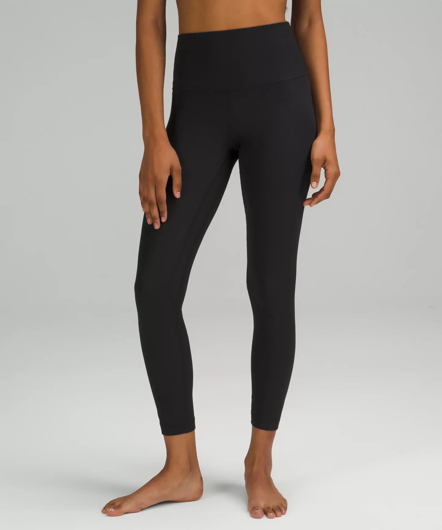 lulu Align High-Rise Ribbed Pant 25"