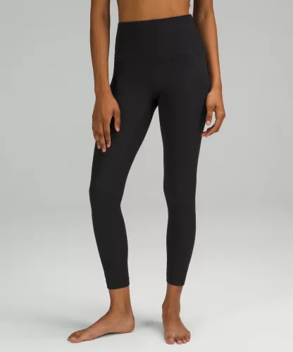 lulu Align High-Rise Ribbed Pant 25"