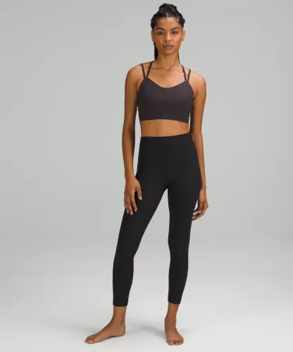 lulu Align High-Rise Ribbed Pant 25"