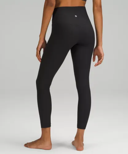lulu Align High-Rise Ribbed Pant 25"