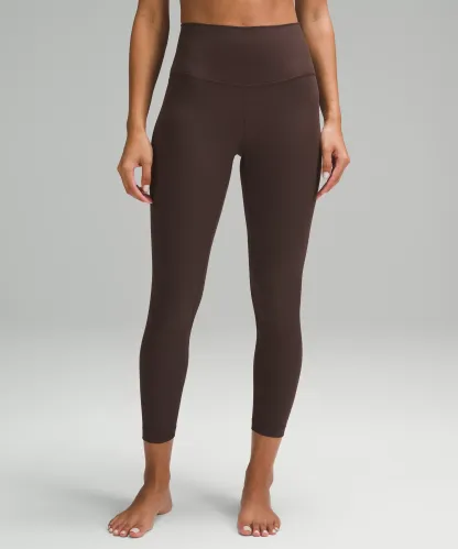 lulu Align High-Rise Ribbed Pant 25"