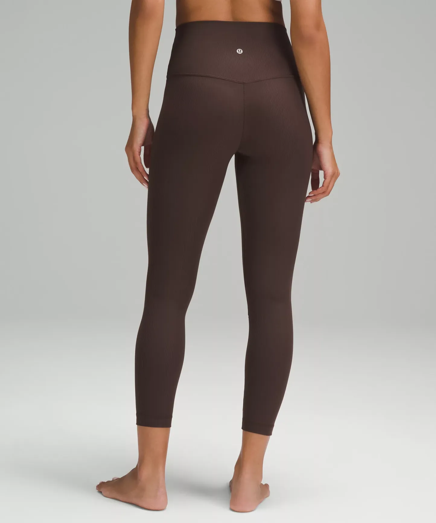 lulu Align High-Rise Ribbed Pant 25"