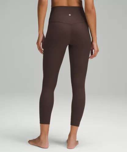 lulu Align High-Rise Ribbed Pant 25"