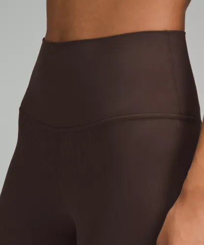 lulu Align High-Rise Ribbed Pant 25"