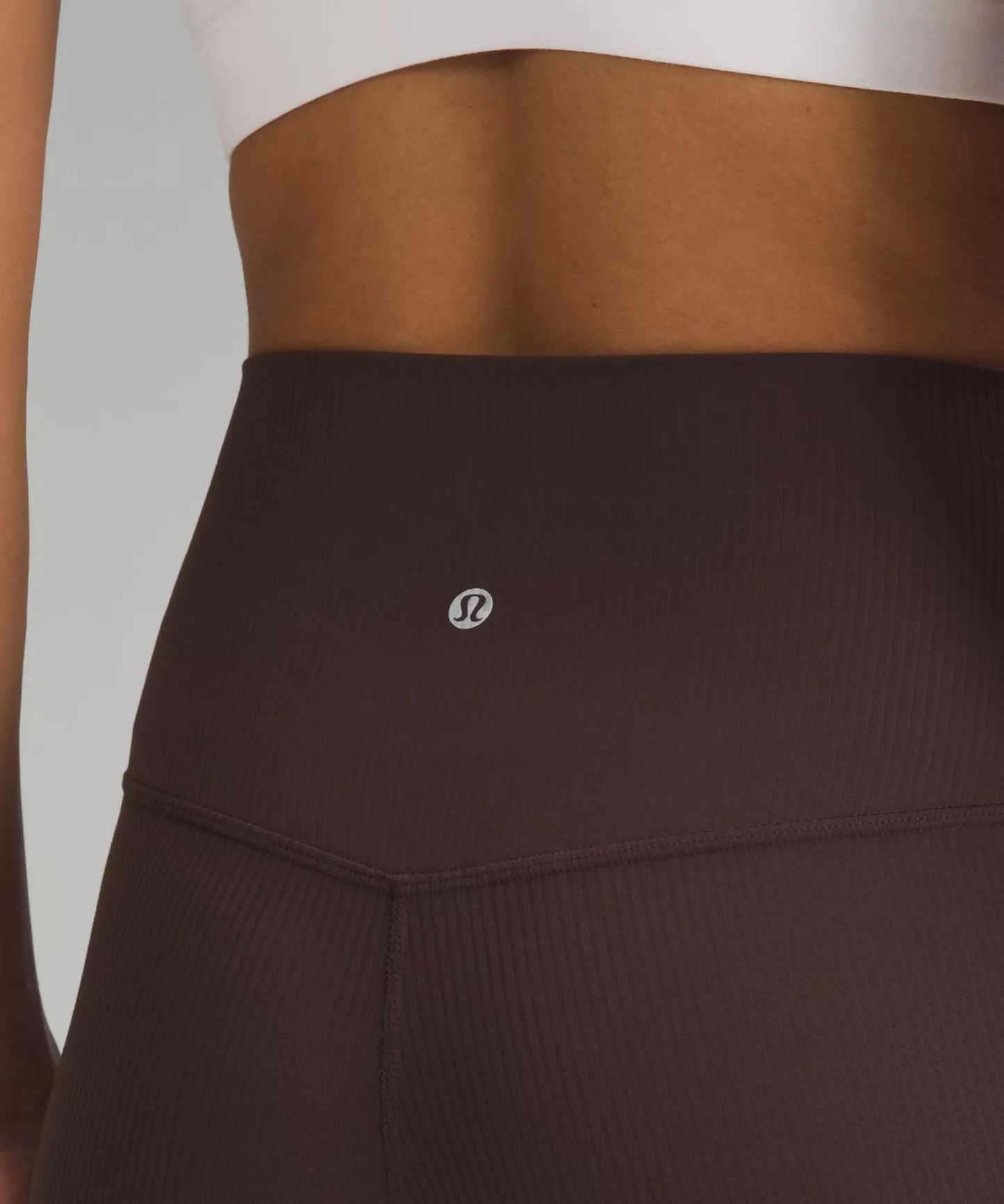 lulu Align High-Rise Ribbed Pant 25"