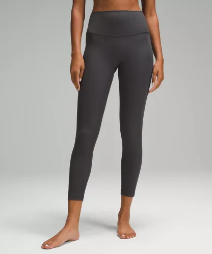 lulu Align High-Rise Ribbed Pant 25"