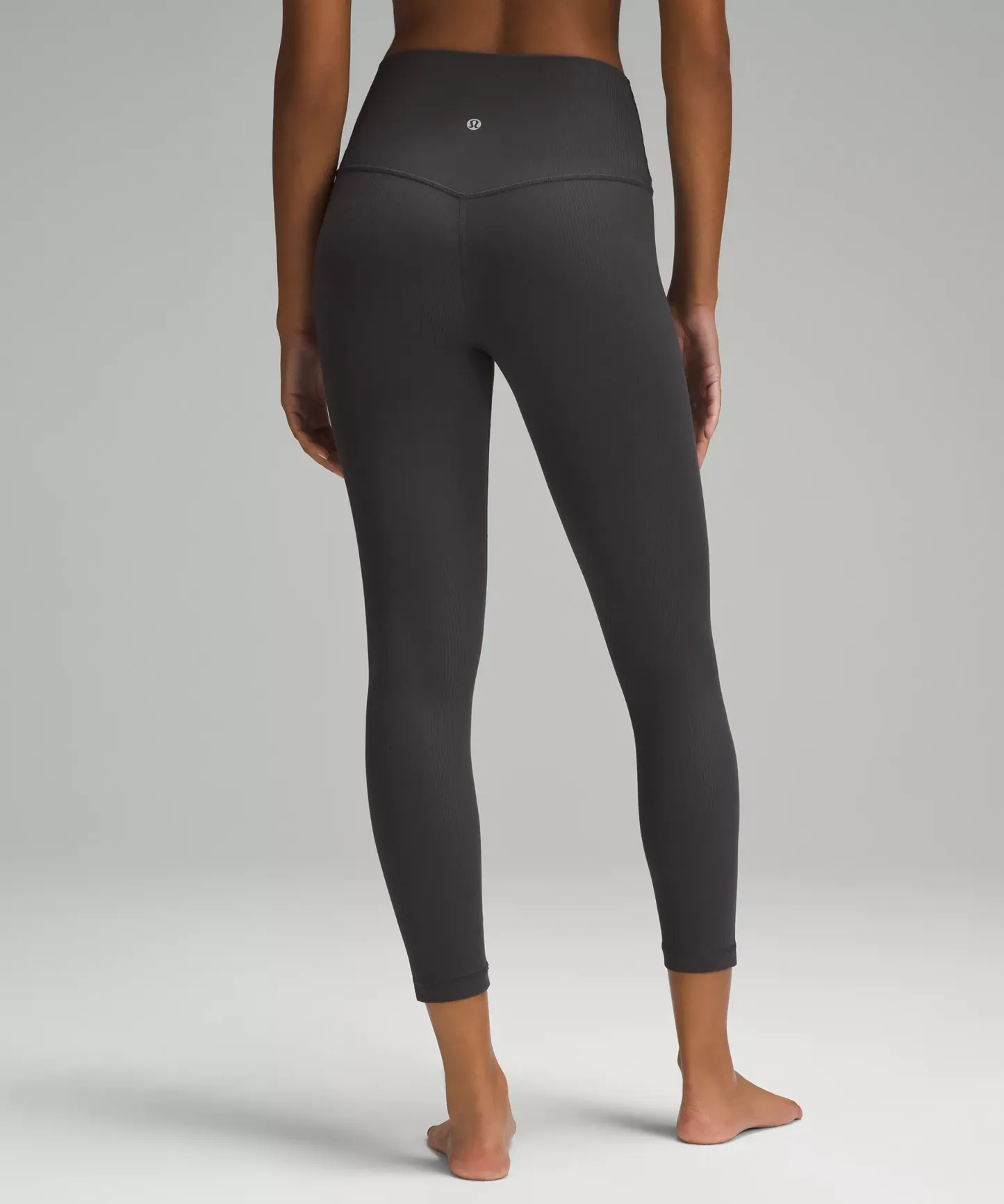 lulu Align High-Rise Ribbed Pant 25"