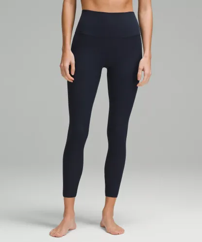 lulu Align High-Rise Ribbed Pant 25"