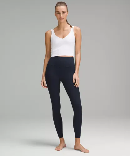 lulu Align High-Rise Ribbed Pant 25"