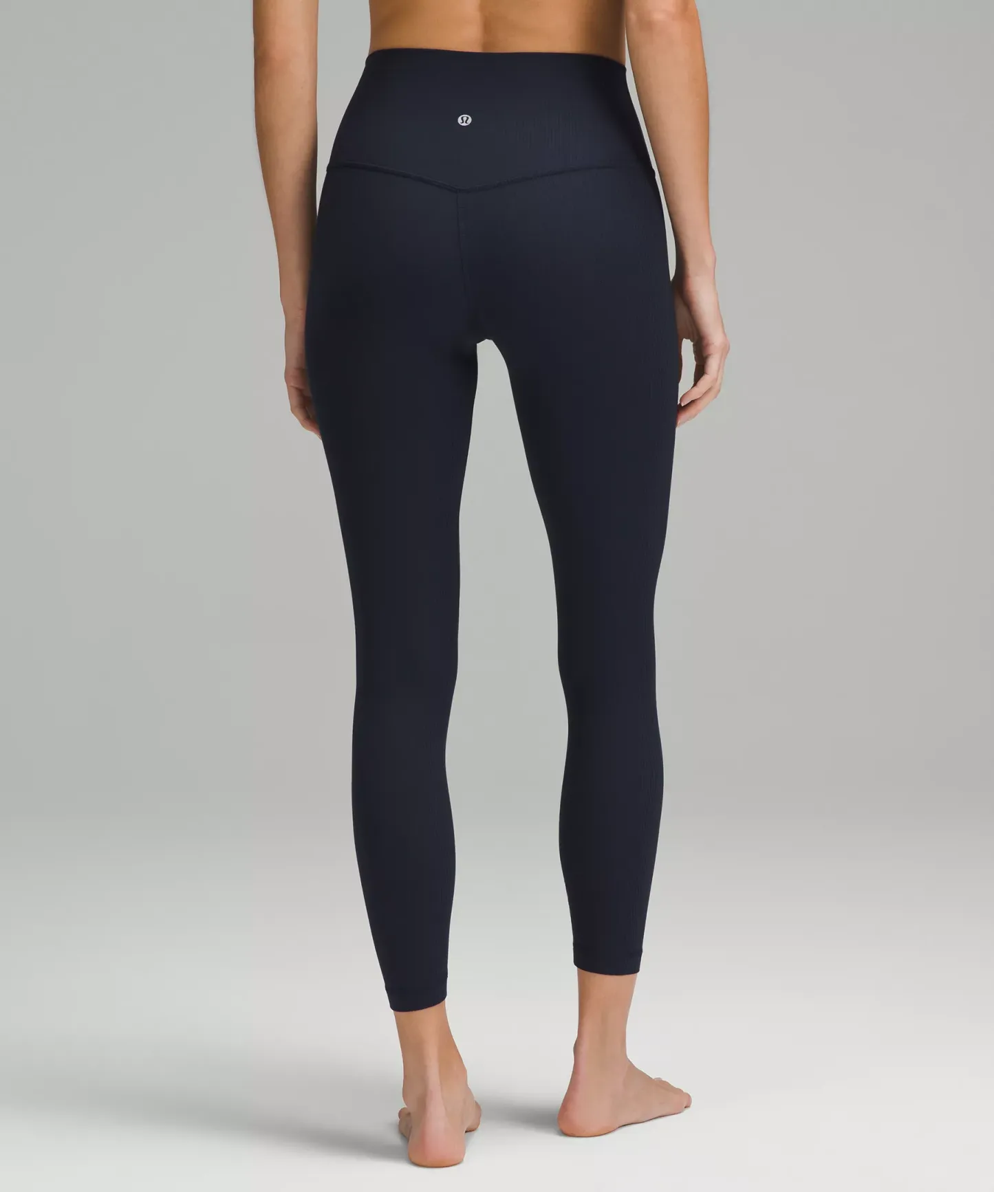 lulu Align High-Rise Ribbed Pant 25"