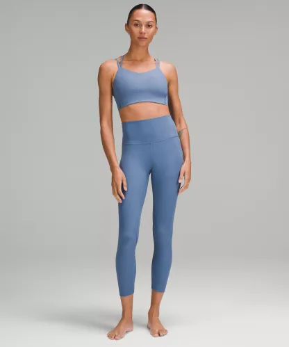 lulu Align High-Rise Ribbed Pant 25"