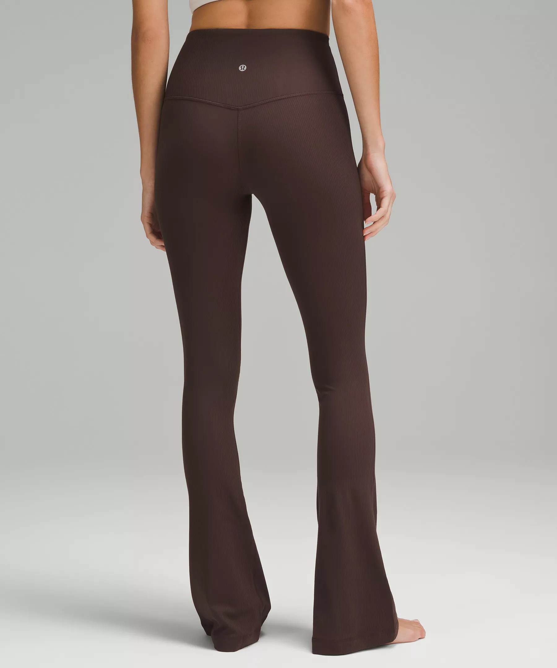 lulu Align Ribbed Mini-Flare Pant Extra Short