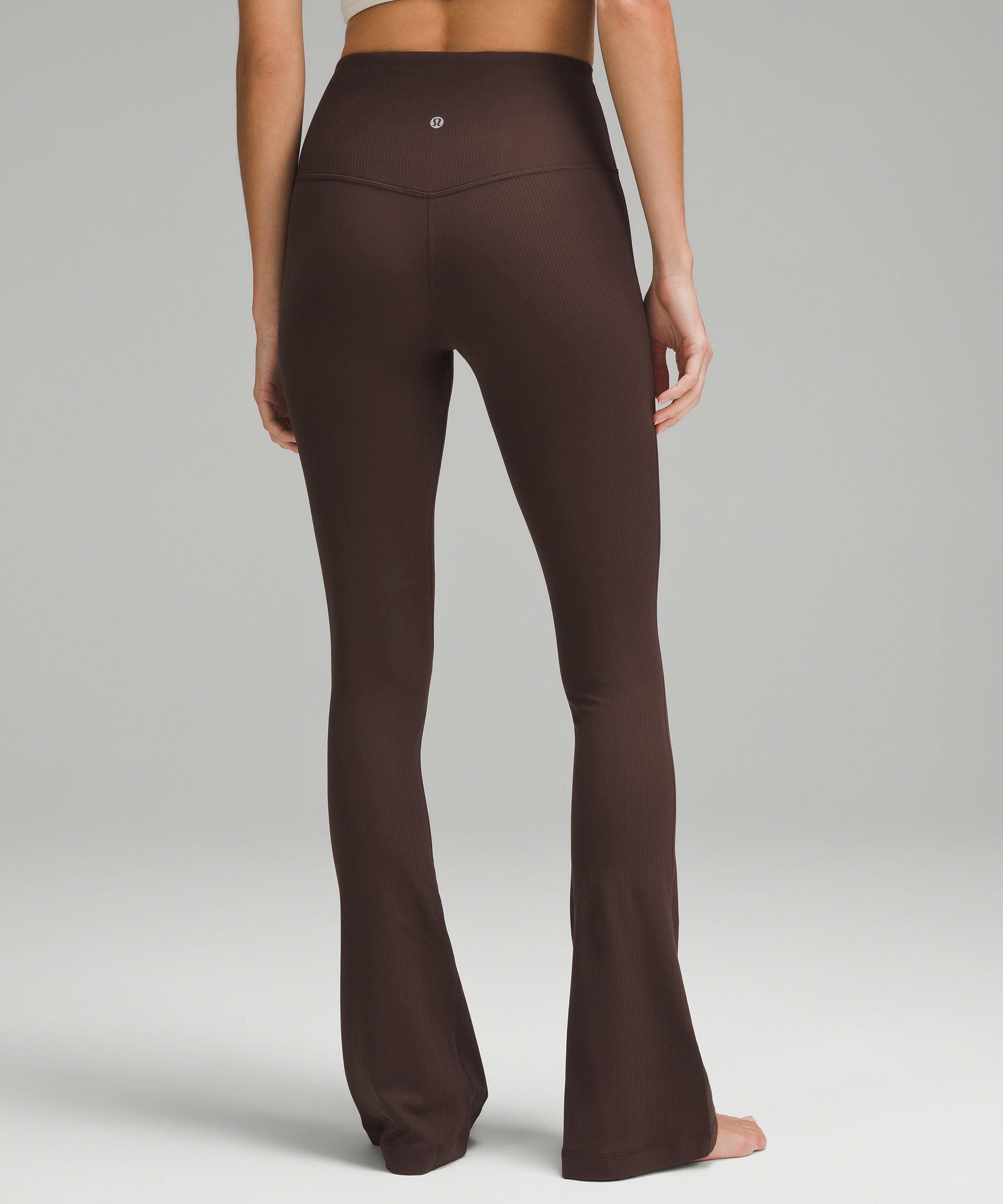 lulu Align High-Rise Ribbed Mini-Flare Pant Regular